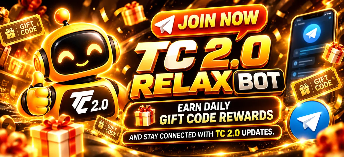 TC 2.0 Relax Bot — gift codes and rewards on Telegram