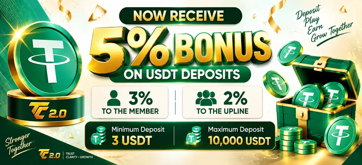 USDT deposit bonus
